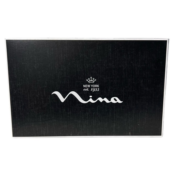 🌻Nina Neely Asymmetrical Bronze Glitter Formal Event Sandals Shoes Size 6.5 - Picture 9 of 10